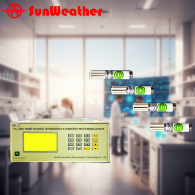 PC-2WS Многоканальный система мониторинга температуры и влажности