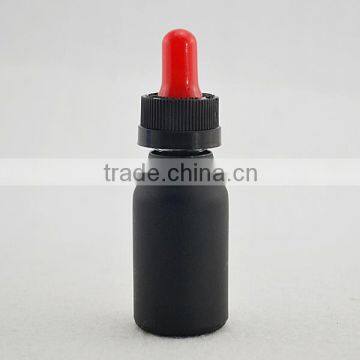 5ml black frosted glass eye dropper bottle for olive oil child proof lid containers