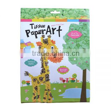 Handmade paper craft, Giraffe Gift Tissue paper Art-Color Tissue Paper