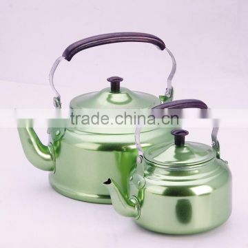 tea kettle with wooden handle aluminum whistling kettles