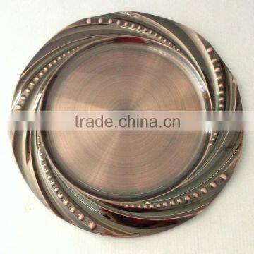 Stainless steel mirror food serving tray dish Plate