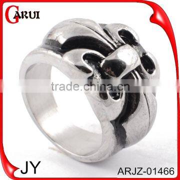 New products 2015 men silver rings stainless steel ring