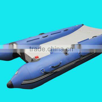 3.35m blue color PVC inflatable catamaran