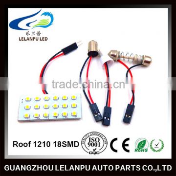 factory price auto led parts 1210 18smd 12v led car dome light roof light