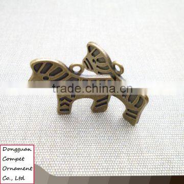 Wholesale Zinc Alloy Bronze Plaque Tiger Zebra Pendant photo-3