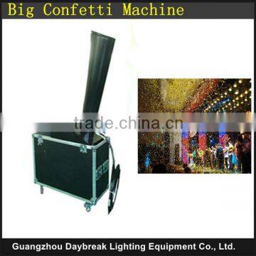 Big Outdoor indoor confetti effect paper machine confetti cannon with Flycase / Flight case /Road case CO2 or N2 gas drive