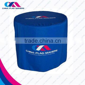 custom trade show polyester round decoration table cover