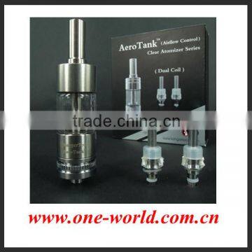 2014 new pyrex glass airflow control kanger aerotank with dual coil Aerotank