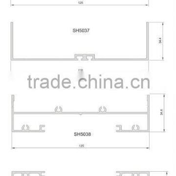 Extrude aluminum profile for volume control damper