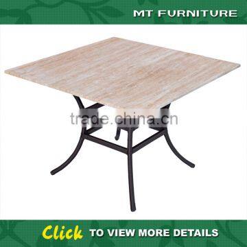 Outdoor Patio Furniture Marble Top Square Outdoor Table