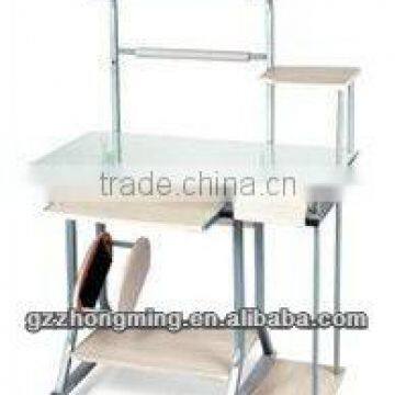 Modern Design Furniture Wooden and Glass Computer Desk Table For School/Home WY-8129