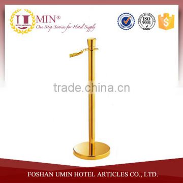 Brass Crown Stanchion with Velvet Rope