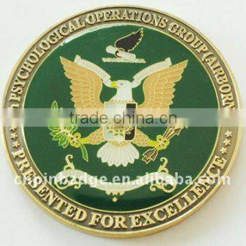 custom souvenir die struck brass coin