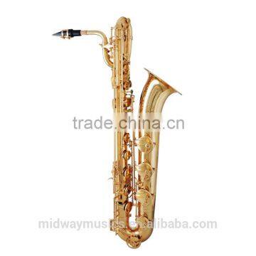 MBS-500 gold lacquer Baritone saxophone from china supplier