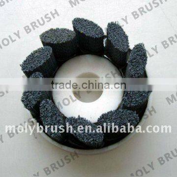 turbine style abrasive nylon disc brush