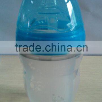 skin feel infant milk bottle food liquid silicone baby bottle