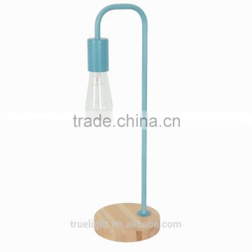 hot saled metal E27*1 table lamp,wooden single desk lamp