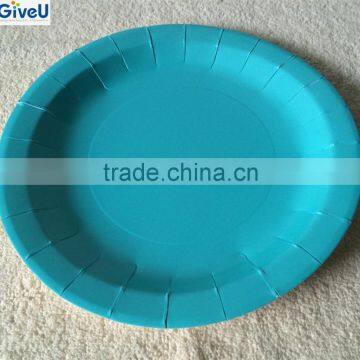 Paper Material and Disposable,Stocked,Eco-Friendly Feature Custom Printed Disposable Paper Plates