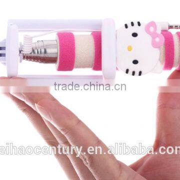 China beautiful and quality selfie stick with animals pictures