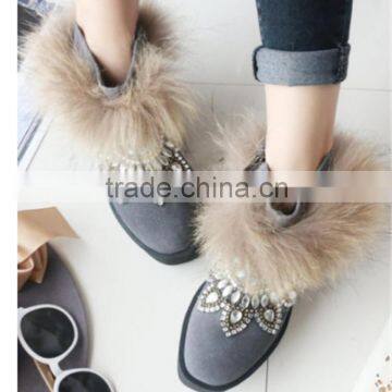 Korean new styles snow woman canadian fur snow boot made in China