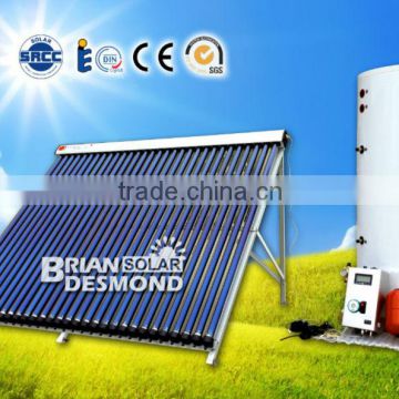 split pressurized solar water heater system heat pipe vacuum tube solar water heater with sp116