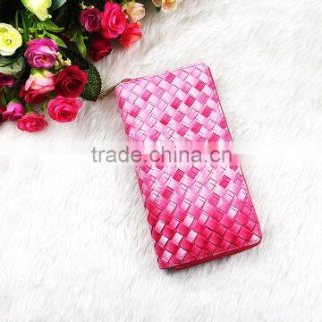 Good Qulity Hot Selling Ladies PU Leather Long Slim Multicolor Purse Women Wallet photo-4