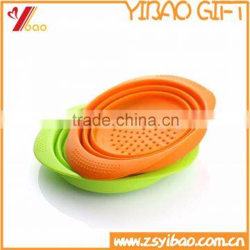 Foldable Silicone Leaking Basket/Silicone Leak Container