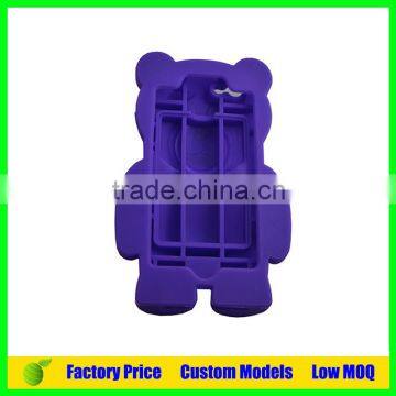 Purple Bear Custom Silicone 3d Phone Back Cover Case for Oppo N1 Mini Phone Back Cover photo-3