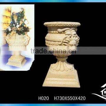 Hand carved planters outdoor