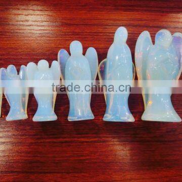 Many sizes with Natural hand Carved Opalite Angels