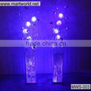 2016 New Wedding stage decoration/wedding crystal pillars for sale(MWS-003)