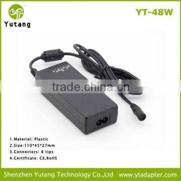 48w universal laptop power supplies adapter power supply with 8 tips