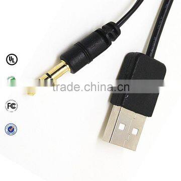 Mini usb to 3.5mm stereo jack plug car audio aux cable