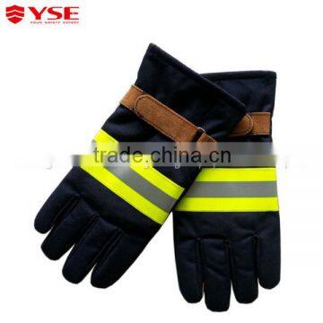 Leather PPE industrial Fire fighting gloves