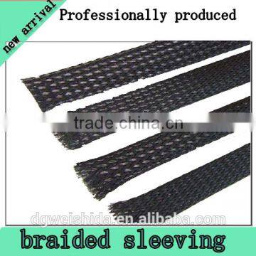 Roll black braided nylon sleeve air conditioning line