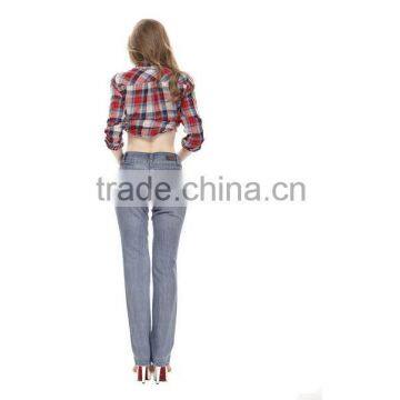Best Selling Ladies European Style Straigt Hot Pants Women Jeans With Relaxed Fit/wide Leg Latest Design Denim Trousers photo-5