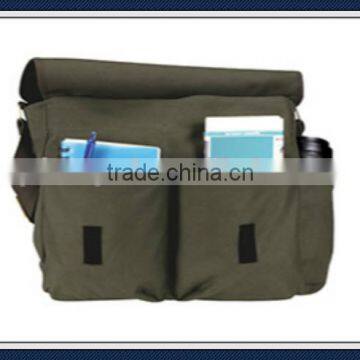 Large Volume Classic Cotton Canvas Messenger Bag Shoulder Bag photo-2