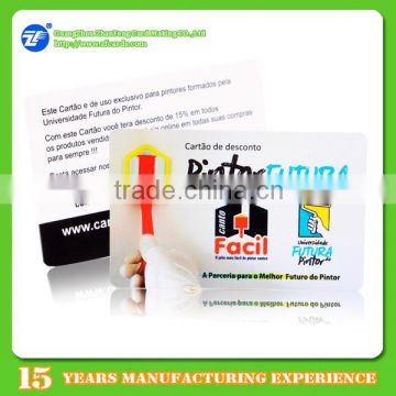 F08 chip plastic glossy smart business card with lamiantion