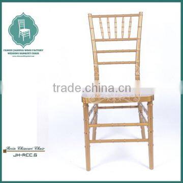 Great price popular rental resin gold chiavari chair