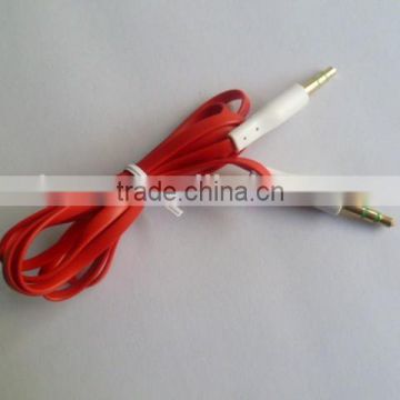 factory wholesale colorful flat DC 3.5 cable