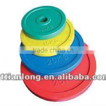 color rubber plates olympic weight plate