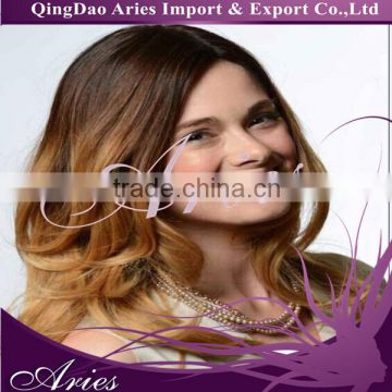 Ombre Color Full Lace Wig - Wavy