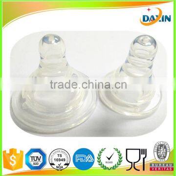 Standard size breast like baby bottle silicone nipple for wholesales