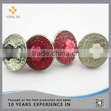 Lovely Flower Crystal Rivet For Garment