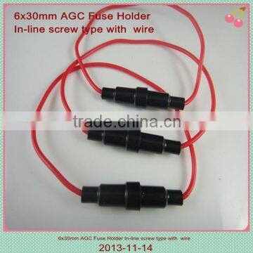 6*30mm AGC glass tube fuse holder, waterproof fuse holder, plastic fuse holder, for marine