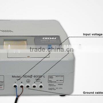 SRWII-6000-L Single Phase Wall Mounted LCD Display Relay Control Type Full Automatic AC Voltage Regulator/stabilizer/AVR Quality Choice photo-3