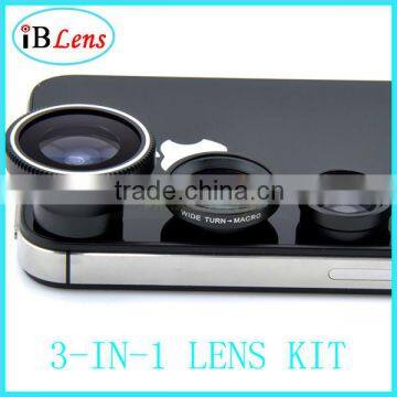 Universal Magnetic 3 in 1 mobile phone camera lens,cell phone accessory