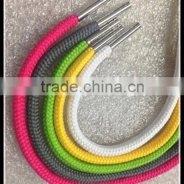 Promotional sell colorful python custom drawstring shoelace charms metal tips
