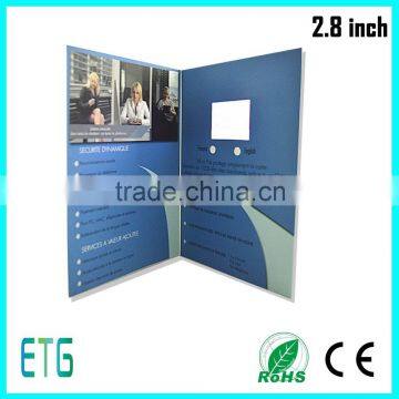 hot sale LCD video business invitation card