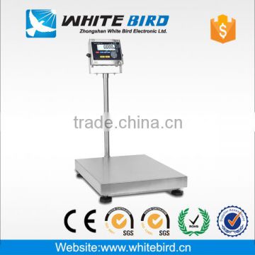 Stainless steel platform weighing scale with stainless steel indicator